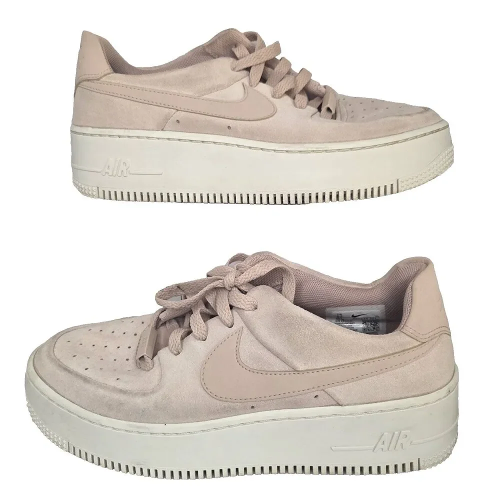 Nike Air Force 1 Sage Low Platform Women’s 8.5 Pink White AR5339-201